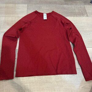 ATHLETA GIRL RED LONG SLEEVE SHIRT XXL 16
